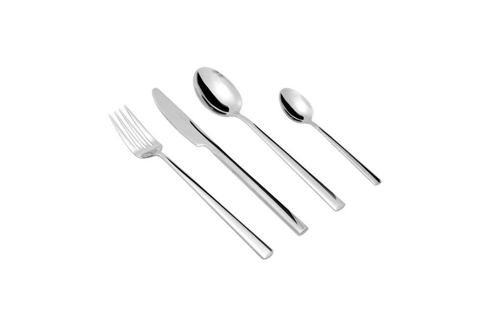 ESTIA ΣΕΤ ΜΑΧΑΙΡΟΠΙΡΟΥΝΑ PRESTIGE SILVER ΑΝΟΞΕΙΔΩΤΟ ΑΤΣΑΛΙ 18/0 24 ΤΕΜ.