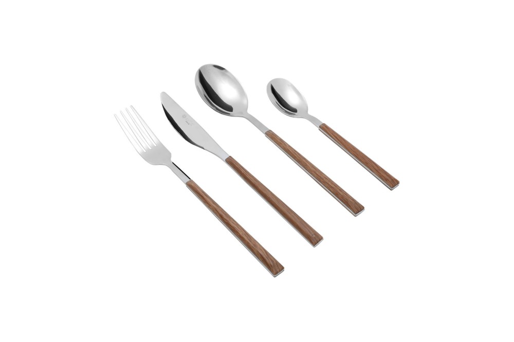 ESTIA ΣΕΤ ΜΑΧΑΙΡΟΠΙΡΟΥΝΑ SAVANNA ΑΝΟΞΕΙΔΩΤΟ ΑΤΣΑΛΙ 18/0 24 ΤΕΜ.