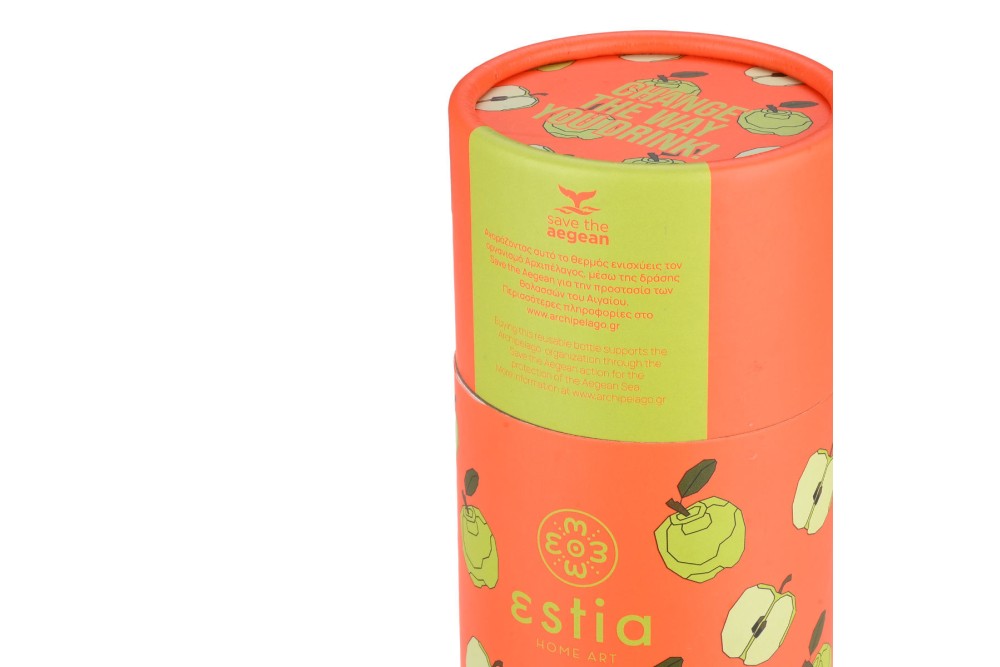 ESTIA ΘΕΡΜΟΣ TRAVEL FLASK SAVE THE AEGEAN 500ml APPLE ODYSSEY