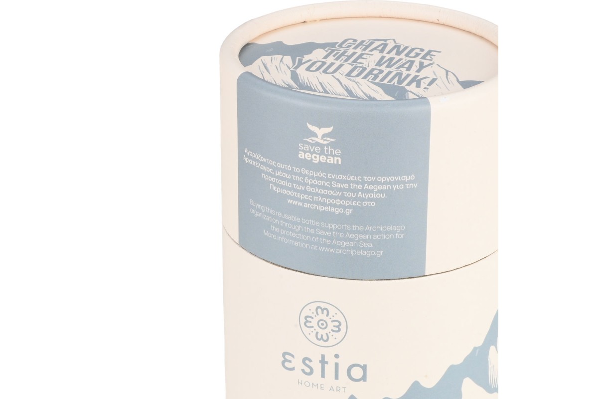 ESTIA ΘΕΡΜΟΣ TRAVEL MUG SAVE THE AEGEAN 350ml ALPINE ESSENCE