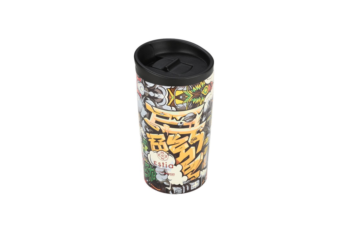 ESTIA ΘΕΡΜΟΣ TRAVEL MUG SAVE THE AEGEAN 350ml GRAFFITI RHYTHM