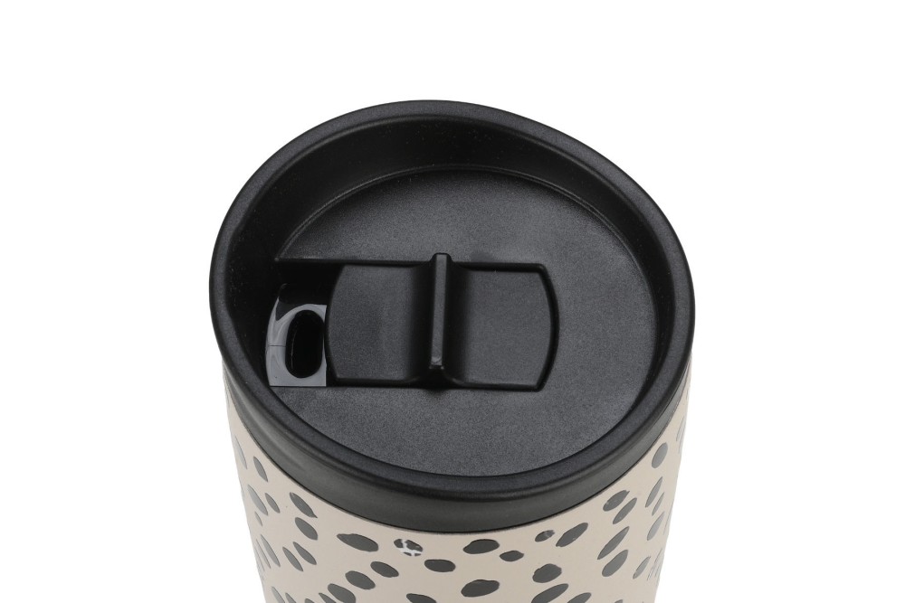 ESTIA ΘΕΡΜΟΣ TRAVEL MUG SAVE THE AEGEAN 350ml LEOPARD TAUPE