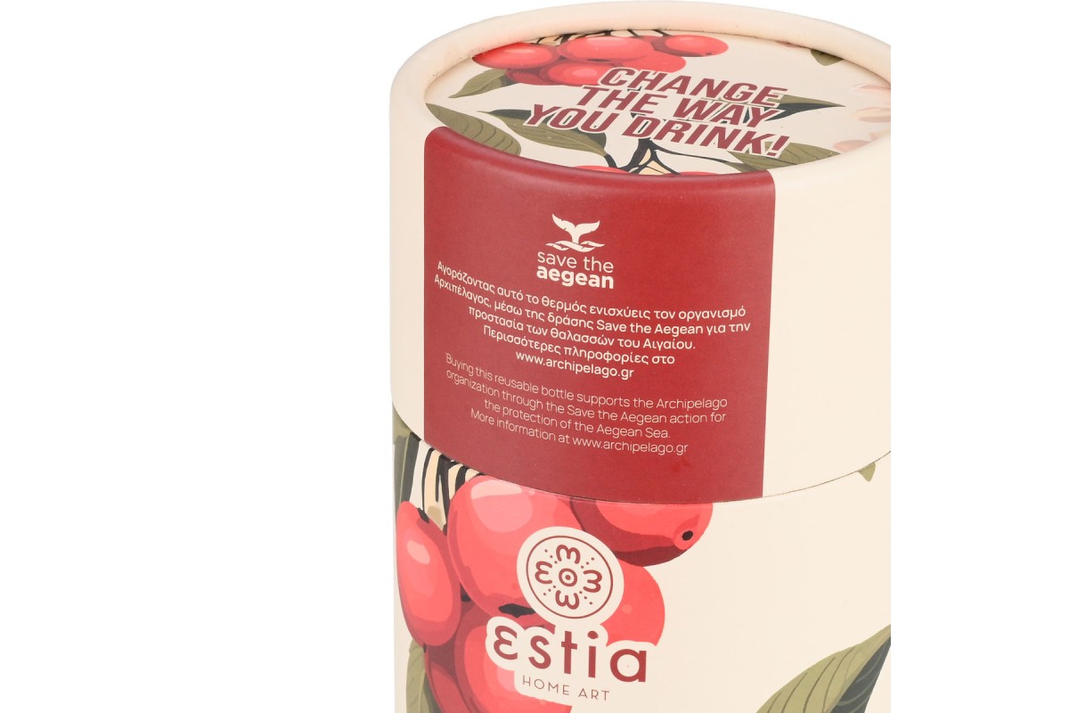 ESTIA ΘΕΡΜΟΣ TRAVEL MUG SAVE THE AEGEAN 350ml SAKURA WHISPER