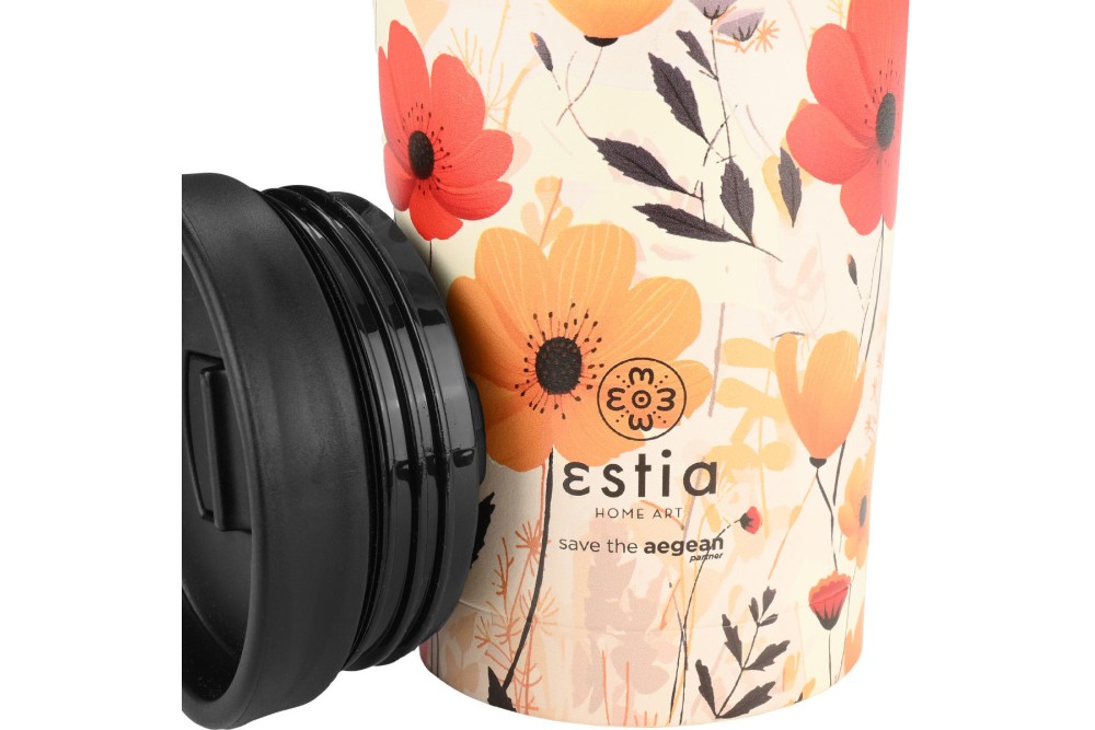 ESTIA ΘΕΡΜΟΣ TRAVEL MUG SAVE THE AEGEAN 350ml SUMMER REVERIE