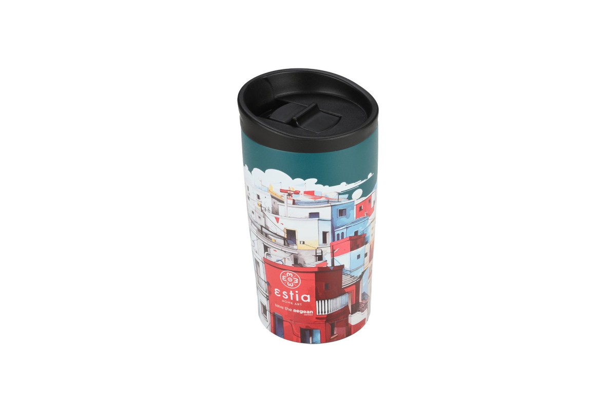 ESTIA ΘΕΡΜΟΣ TRAVEL MUG SAVE THE AEGEAN 350ml URBAN MYTHOS