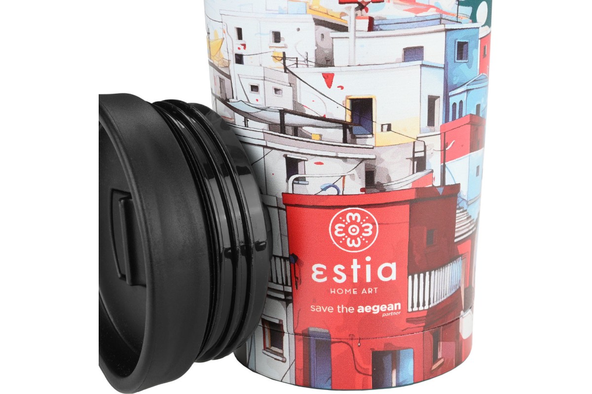 ESTIA ΘΕΡΜΟΣ TRAVEL MUG SAVE THE AEGEAN 350ml URBAN MYTHOS