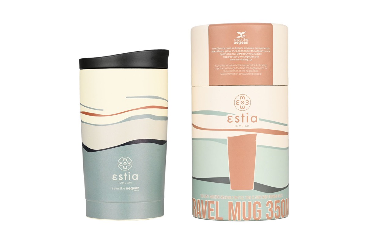 ESTIA ΘΕΡΜΟΣ TRAVEL MUG SAVE THE AEGEAN 350ml ECOZEN HORIZON