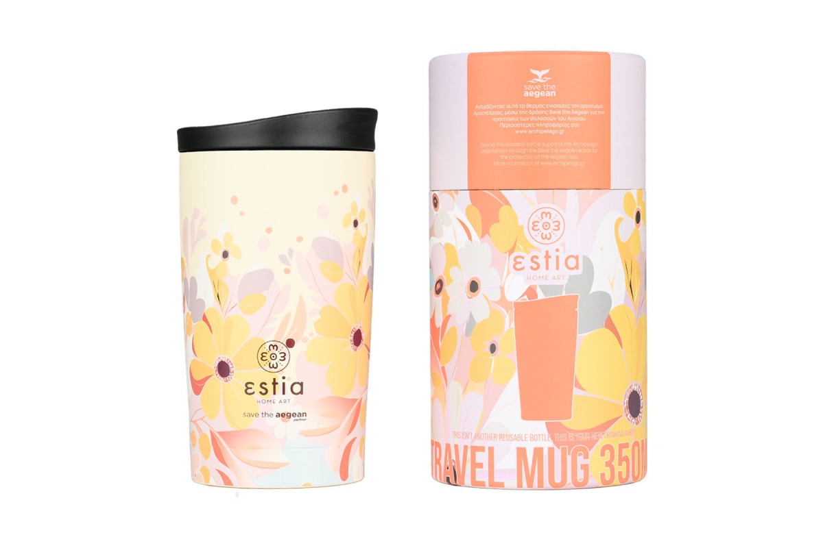 ESTIA ΘΕΡΜΟΣ TRAVEL MUG SAVE THE AEGEAN 350ml SPRING SONATA