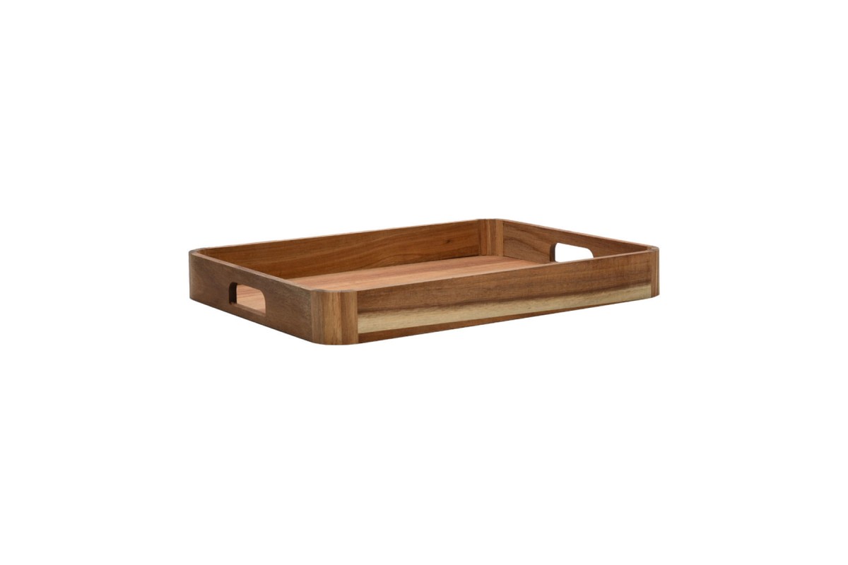 ESTIA ΔΙΣΚΟΣ ΣΕΡΒΙΡΙΣΜΑΤΟΣ ALLURE ΟΡΘΟΓΩΝΙΟΣ 42x32x5cm ΜΕ ΛΑΒΕΣ ΜΕΤΑΦΟΡΑΣ