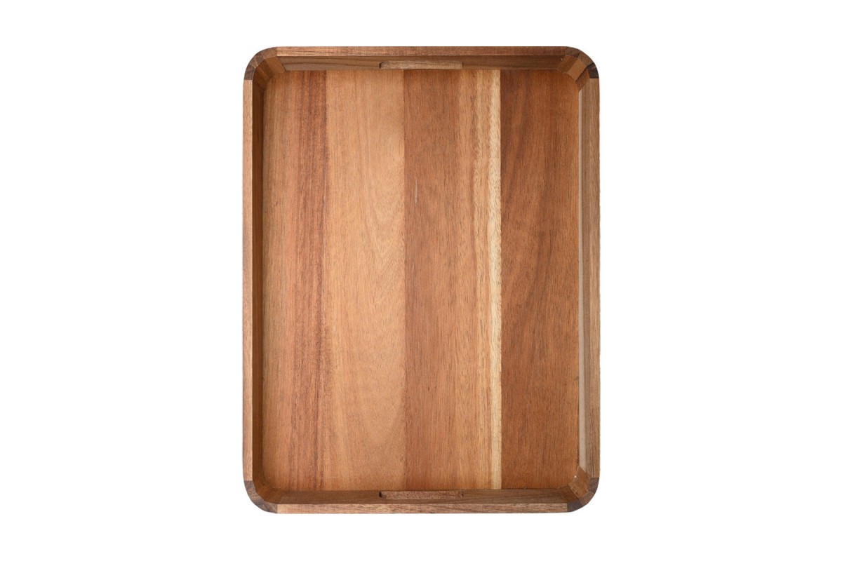 ESTIA ΔΙΣΚΟΣ ΣΕΡΒΙΡΙΣΜΑΤΟΣ ALLURE ΟΡΘΟΓΩΝΙΟΣ 42x32x5cm ΜΕ ΛΑΒΕΣ ΜΕΤΑΦΟΡΑΣ