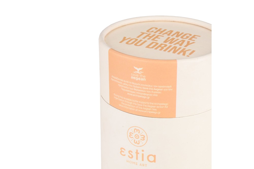 ESTIA ΘΕΡΜΟΣ COFFEE MUG SAVE THE AEGEAN 350ml LILY WHITE