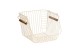 ESTIA ΚΑΛΑΘΙ ΟΡΓΑΝΩΣΗΣ ALLURE ΜΕΤΑΛΛΙΚΟ 26.5x29.5x21.5cm ΣΤΟΙΒΑΖΟΜΕΝΟ IVORY