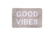 ESTIA ΤΑΠΕΤΟ ΜΠΑΝΙΟΥ GOOD VIBES 40x60cm 100% ΜΙΚΡΟΪΝΕΣ TAUPE