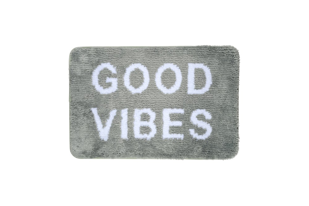 ESTIA ΤΑΠΕΤΟ ΜΠΑΝΙΟΥ GOOD VIBES 40x60cm 100% ΜΙΚΡΟΪΝΕΣ ΜΕΝΤΑ