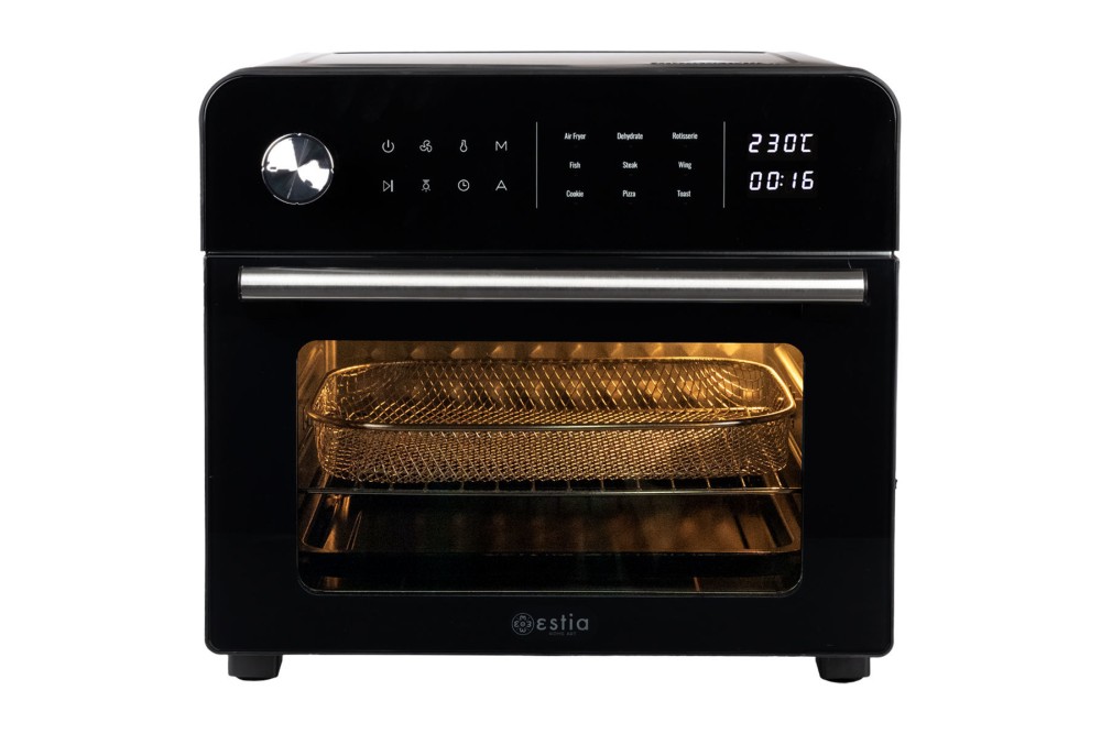 ESTIA ΦΡΙΤΕΖΑ ΑΕΡΟΣ - ΦΟΥΡΝΑΚΙ TITAN CHEF 1700w 23lt ΜΕ 9 ΠΡΟΓΡΑΜΜΑΤΑ ΜΑΓΕΙΡΕΜΑΤΟΣ