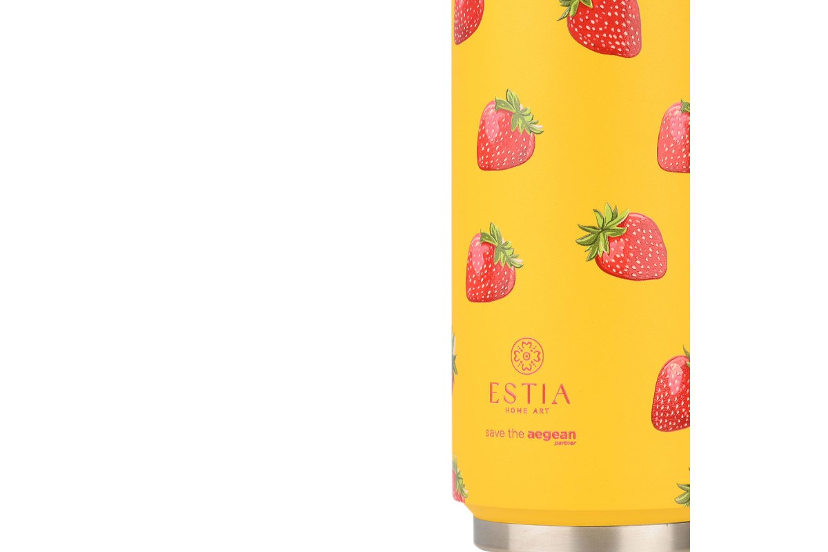 ESTIA ΘΕΡΜΟΣ TRAVEL CUP SAVE THE AEGEAN 500ml BERRY BRIGHT ESTIA ΘΕΡΜΟΣ TRAVEL CUP SAVE THE AEGEAN 500ml BERRY BRIGHT