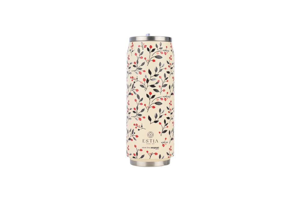 ESTIA ΘΕΡΜΟΣ TRAVEL CUP SAVE THE AEGEAN 500ml BLOOM BEIGE