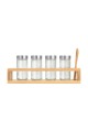ESTIA ΔΟΧΕΙΑ ΜΠΑΧΑΡΙΚΩΝ BAMBOO ESSENTIALS ΓΥΑΛΙΝΑ ΣΕΤ 6 ΤΕΜ ΜΕ ΜΕΤΑΛΛΙΚΟ ΚΑΠΑΚΙ & ΒΑΣΗ BAMBOO ΜΕ ΚΟΥ