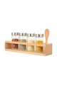 ESTIA ΔΟΧΕΙΑ ΜΠΑΧΑΡΙΚΩΝ BAMBOO ESSENTIALS ΓΥΑΛΙΝΑ ΣΕΤ 6 ΤΕΜ ΜΕ ΜΕΤΑΛΛΙΚΟ ΚΑΠΑΚΙ & ΒΑΣΗ BAMBOO ΜΕ ΚΟΥ