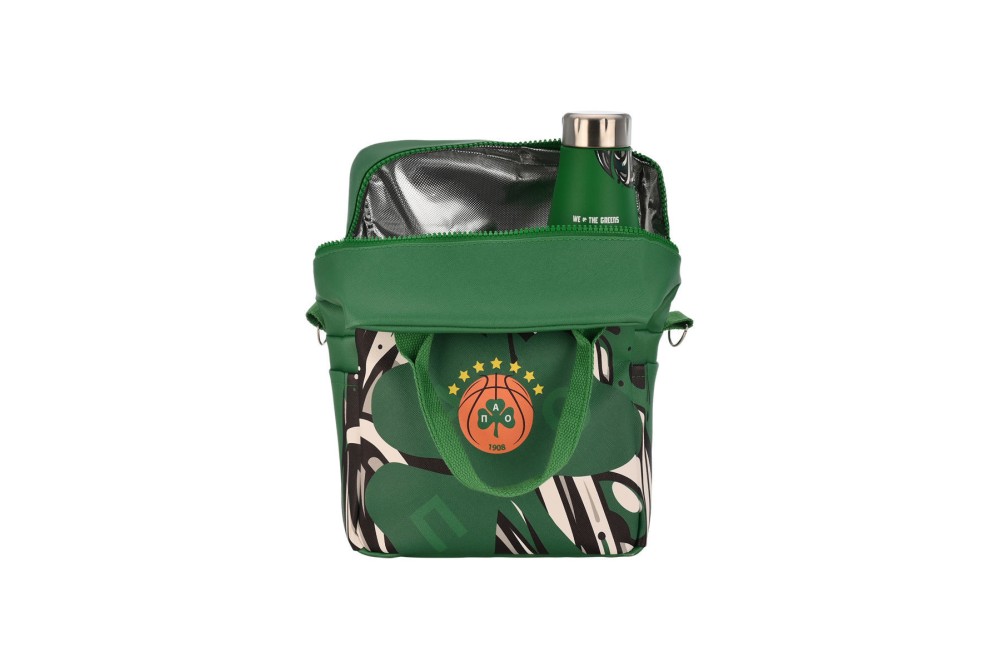 ESTIA ΤΣΑΝΤΑ ΦΑΓΗΤΟΥ ΙΣΟΘΕΡΜΙΚΗ 7lt PANATHINAIKOS BC EDITION WE THE GREENS