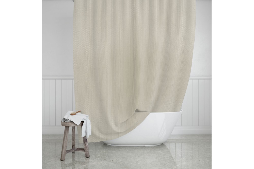 ESTIA ΚΟΥΡΤΙΝΑ ΜΠΑΝΙΟΥ ΑΔΙΑΒΡΟΧΗ ETHEREA ΠΟΛΥΕΣΤΕΡΙΚΗ 180x200cm SAND