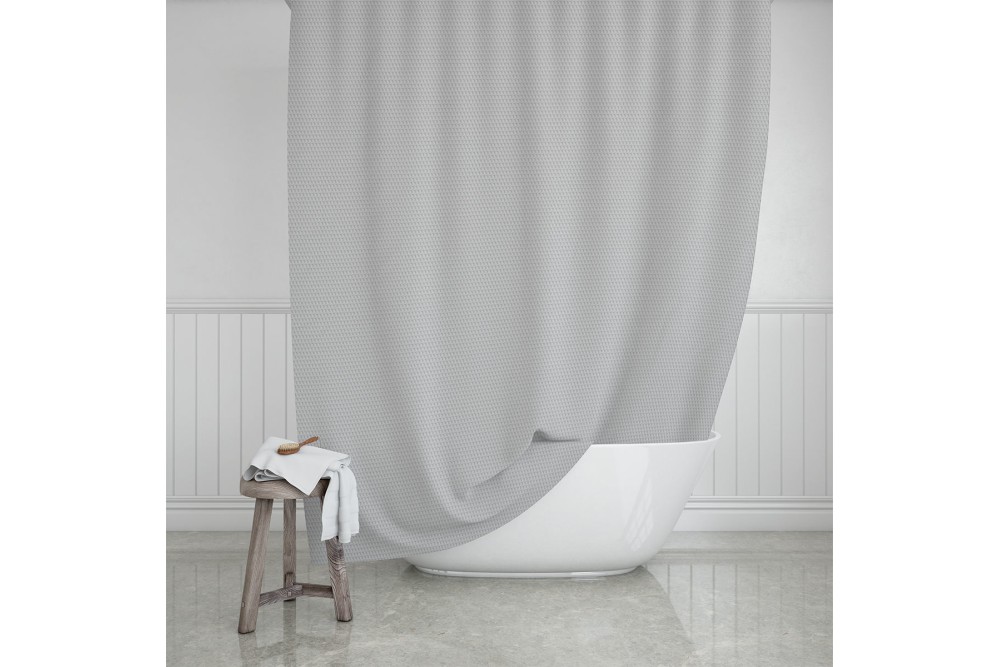 ESTIA ΚΟΥΡΤΙΝΑ ΜΠΑΝΙΟΥ ΑΔΙΑΒΡΟΧΗ CAMELLIA ΠΟΛΥΕΣΤΕΡΙΚΗ 180x200cm MIST
