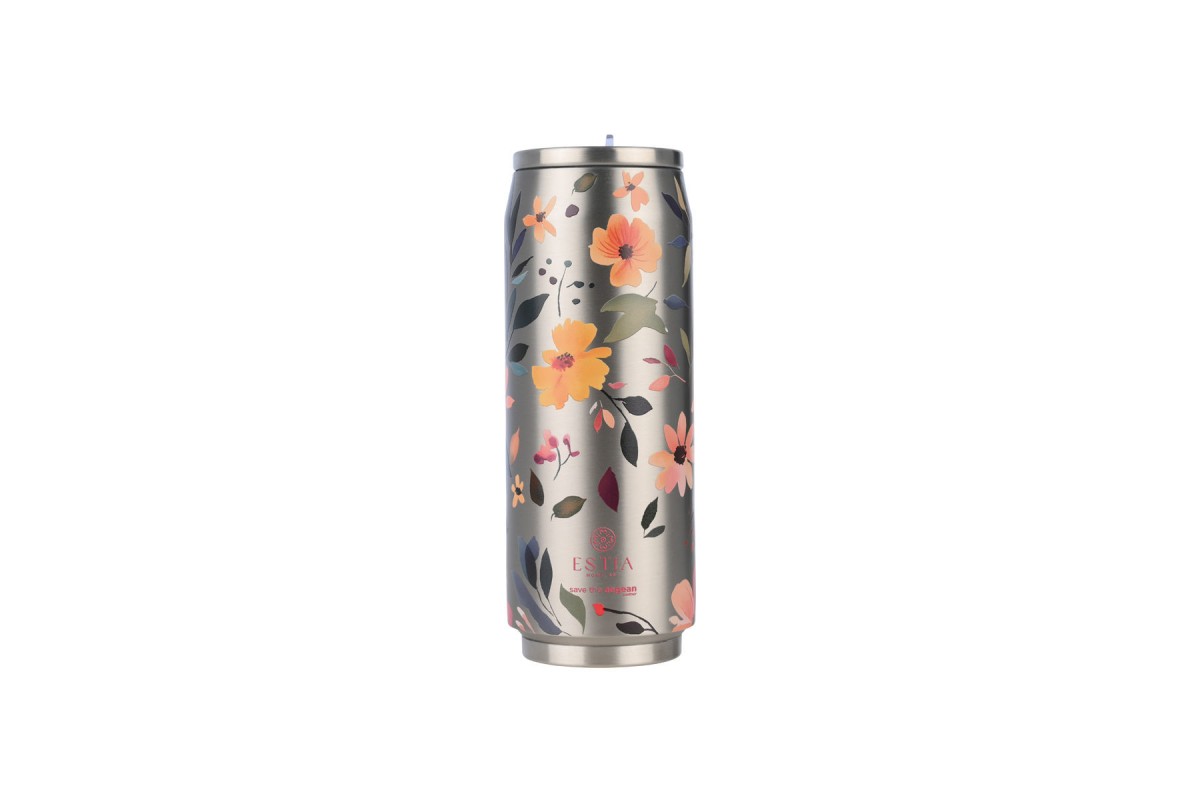 ESTIA ΘΕΡΜΟΣ TRAVEL CUP SAVE THE AEGEAN 500ml SILVER BOTANIC