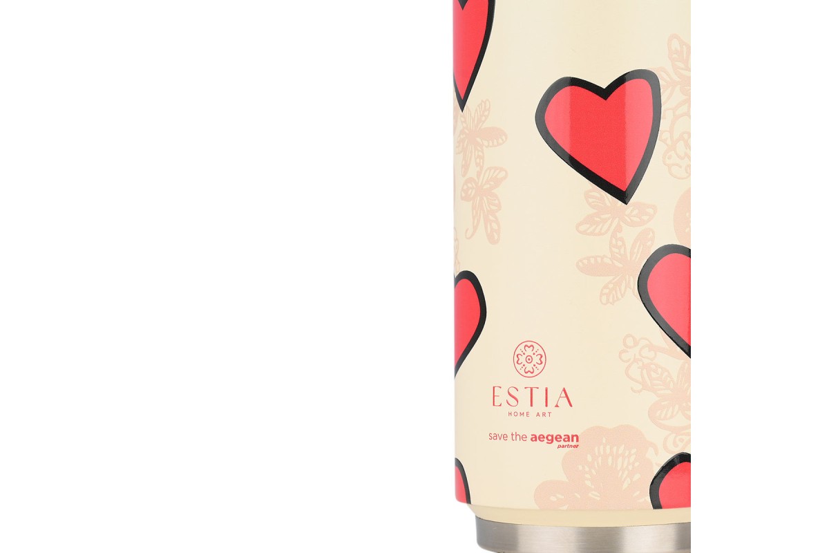 ESTIA ΘΕΡΜΟΣ TRAVEL CUP SAVE THE AEGEAN 500ml TENDER LACE ESTIA ΘΕΡΜΟΣ TRAVEL CUP SAVE THE AEGEAN 500ml TENDER LACE