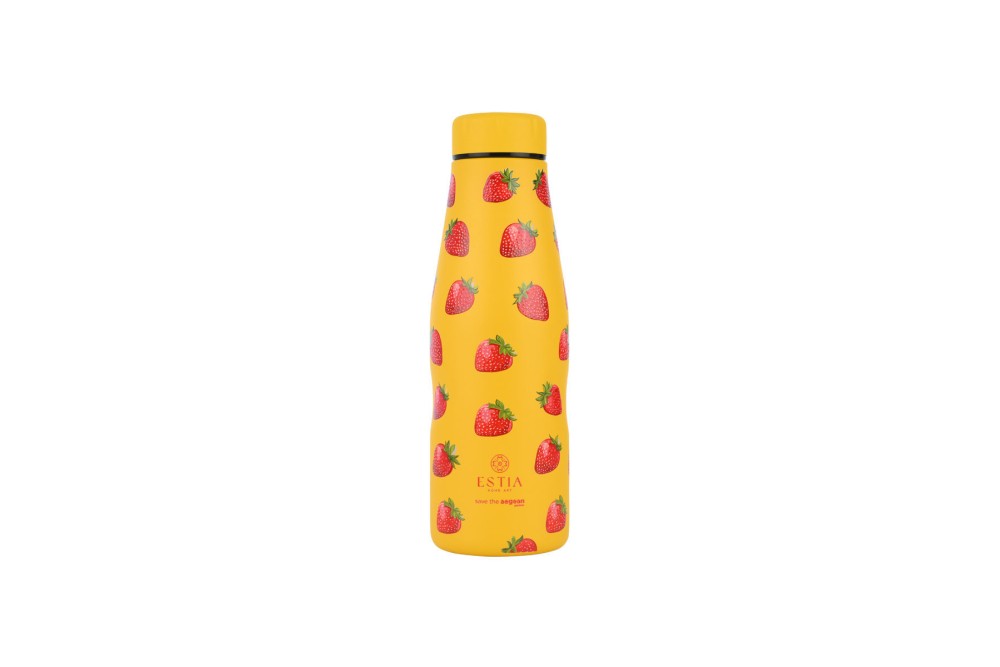 ESTIA ΘΕΡΜΟΣ TRAVEL FLASK SAVE THE AEGEAN 500ml BERRY BRIGHT