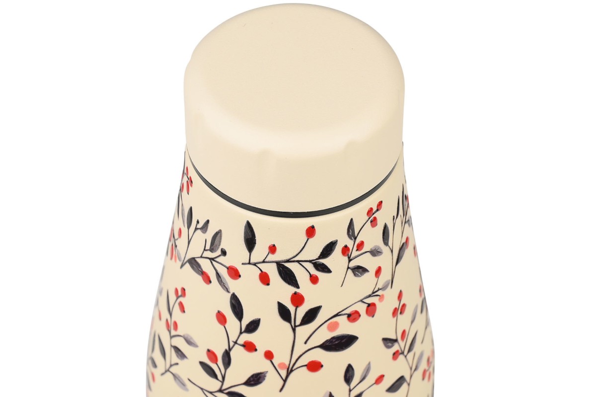 ESTIA ΘΕΡΜΟΣ TRAVEL FLASK SAVE THE AEGEAN 500ml BLOOM BEIGE ESTIA ΘΕΡΜΟΣ TRAVEL FLASK SAVE THE AEGEAN 500ml BLOOM BEIGE