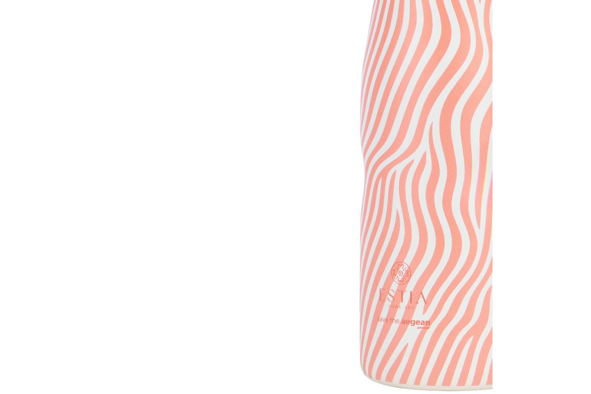 ESTIA ΘΕΡΜΟΣ TRAVEL FLASK SAVE THE AEGEAN 500ml SOFT RIPPLE ESTIA ΘΕΡΜΟΣ TRAVEL FLASK SAVE THE AEGEAN 500ml SOFT RIPPLE