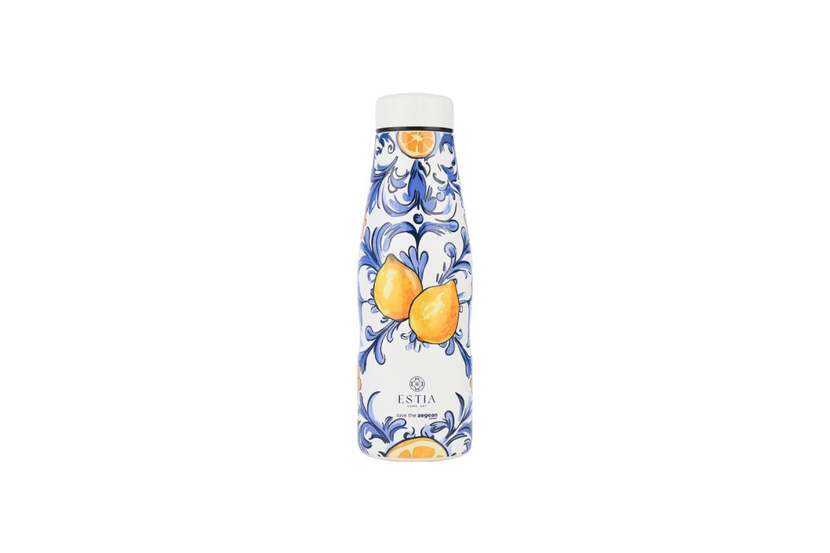 ESTIA ΘΕΡΜΟΣ TRAVEL FLASK SAVE THE AEGEAN 500ml AMALFI COAST