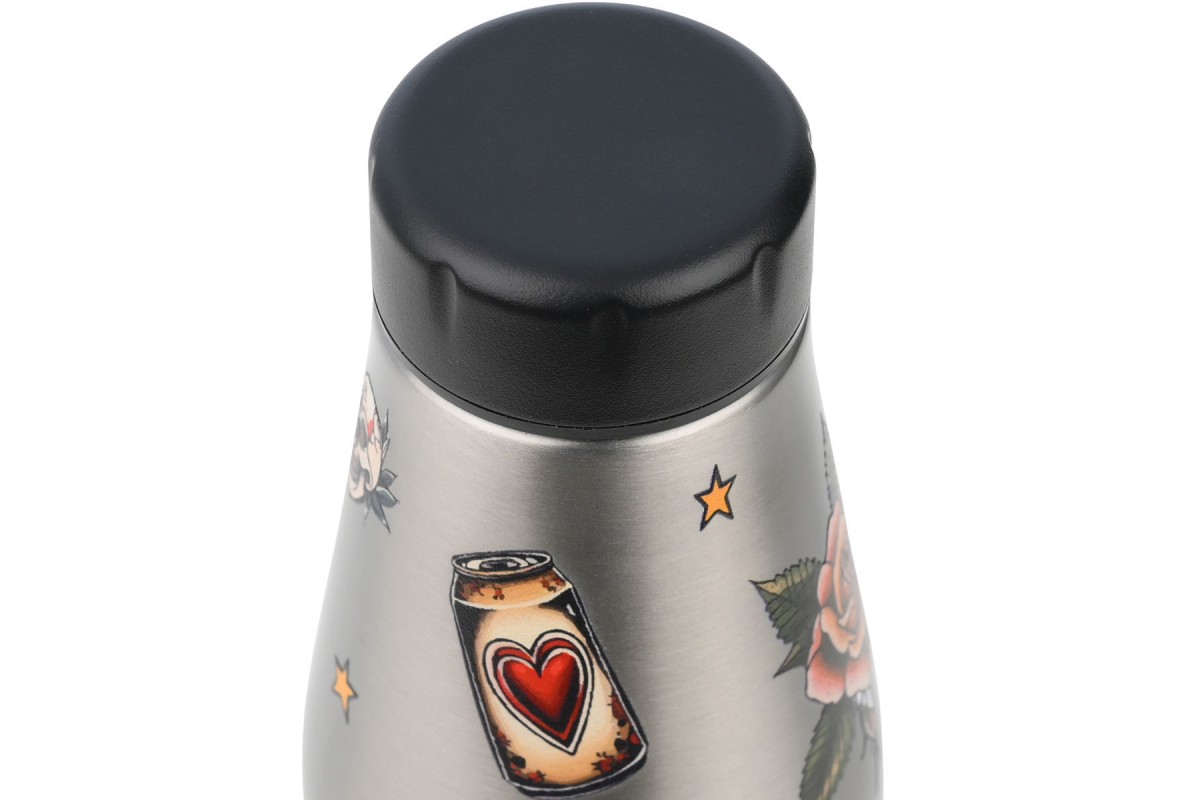 ESTIA ΘΕΡΜΟΣ TRAVEL FLASK SAVE THE AEGEAN 500ml OLD SCHOOL INK ESTIA ΘΕΡΜΟΣ TRAVEL FLASK SAVE THE AEGEAN 500ml OLD SCHOOL INK