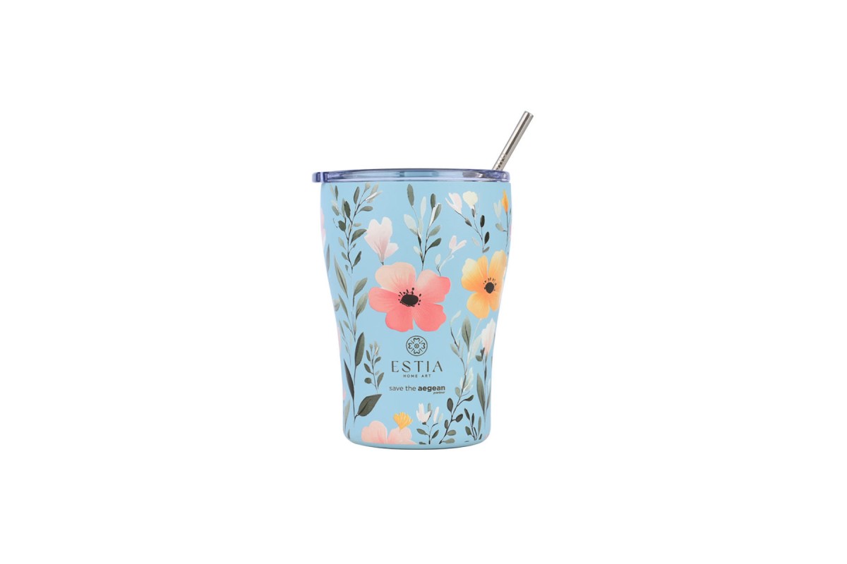 ESTIA ΘΕΡΜΟΣ COFFEE MUG SAVE THE AEGEAN 350ml SKY GARDEN