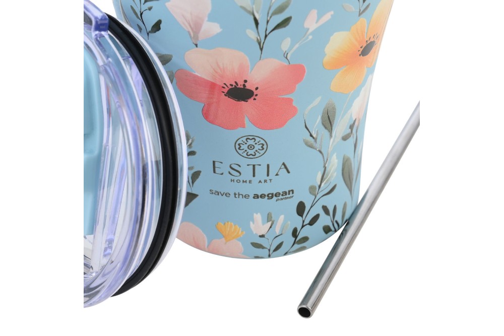 ESTIA ΘΕΡΜΟΣ COFFEE MUG SAVE THE AEGEAN 350ml SKY GARDEN
