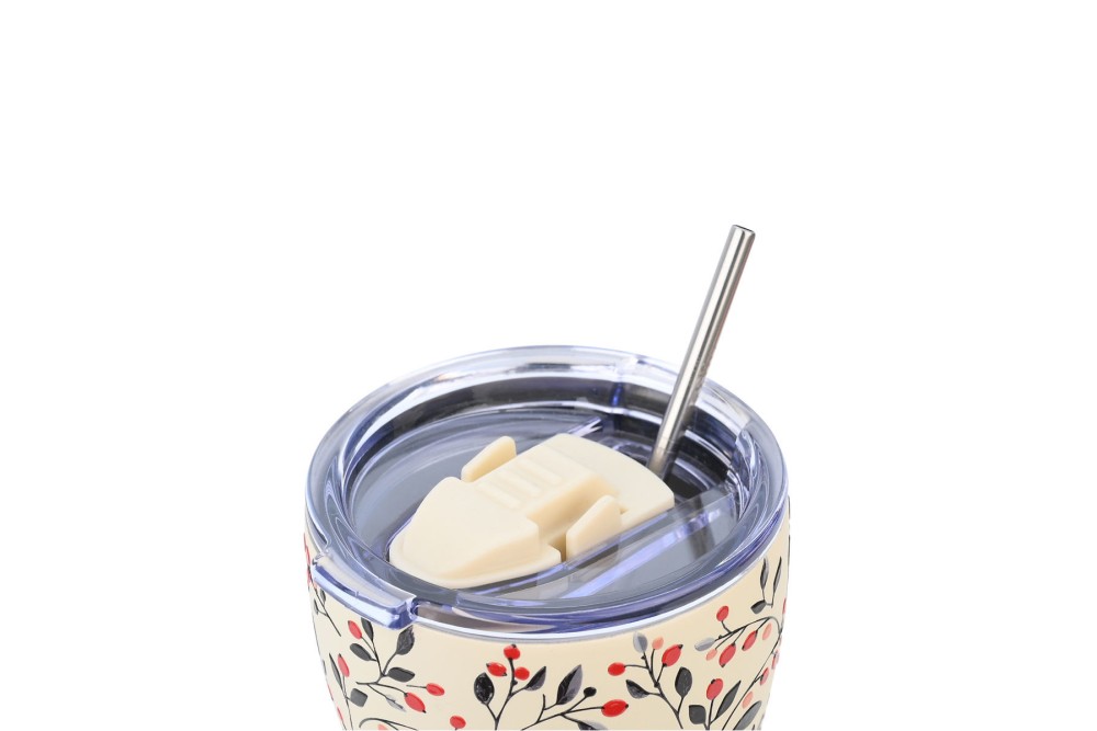 ESTIA ΘΕΡΜΟΣ COFFEE MUG SAVE THE AEGEAN 350ml BLOOM BEIGE