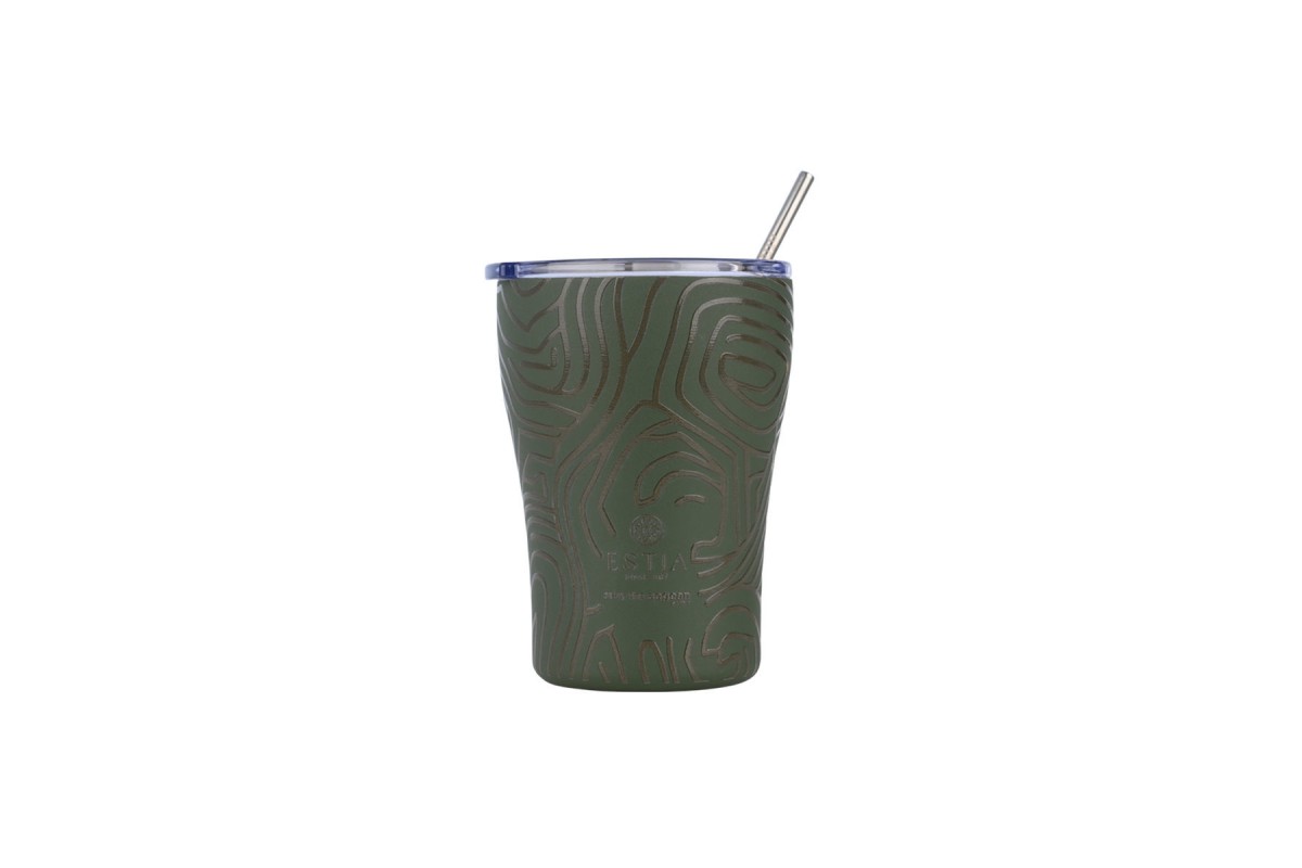 ESTIA ΘΕΡΜΟΣ COFFEE MUG SAVE THE AEGEAN 350ml OLIVE FLOW