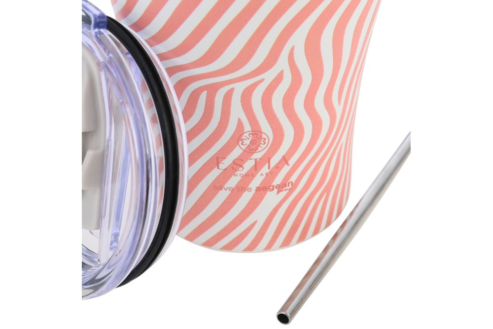 ESTIA ΘΕΡΜΟΣ COFFEE MUG SAVE THE AEGEAN 350ml SOFT RIPPLE