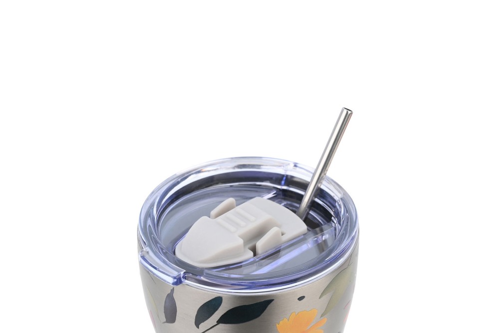 ESTIA ΘΕΡΜΟΣ COFFEE MUG SAVE THE AEGEAN 350ml SILVER BOTANIC