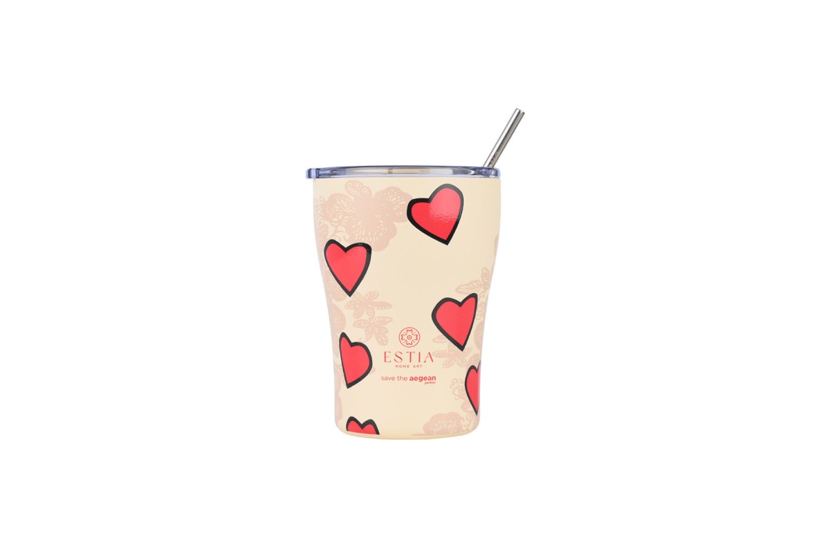 ESTIA ΘΕΡΜΟΣ COFFEE MUG SAVE THE AEGEAN 350ml TENDER LACE