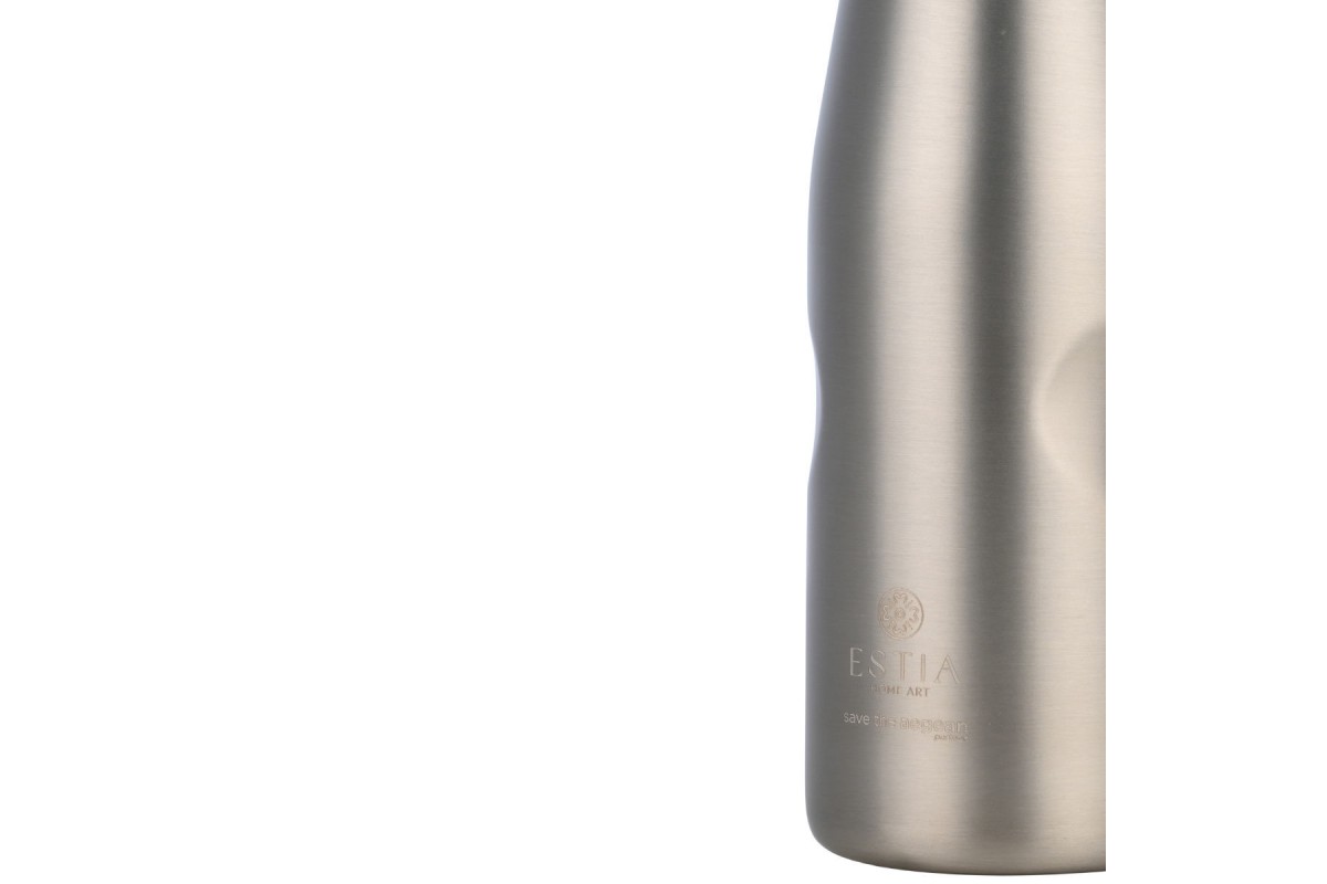 ESTIA ΘΕΡΜΟΣ TRAVEL FLASK SAVE THE AEGEAN 500ml STEEL FLOW ESTIA ΘΕΡΜΟΣ TRAVEL FLASK SAVE THE AEGEAN 500ml STEEL FLOW
