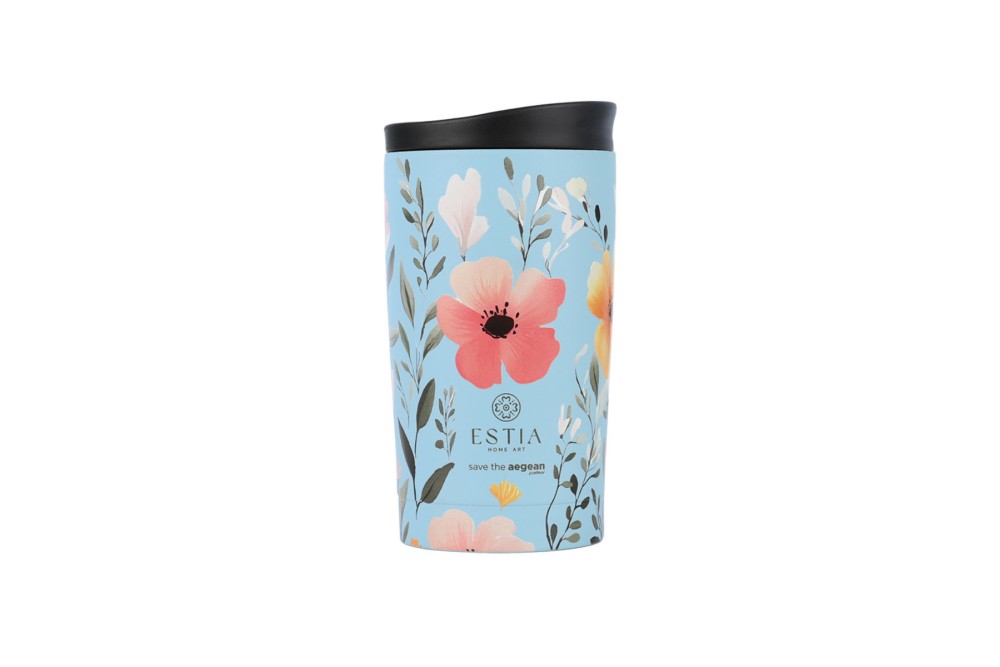ESTIA ΘΕΡΜΟΣ TRAVEL MUG SAVE THE AEGEAN 350ml SKY GARDEN