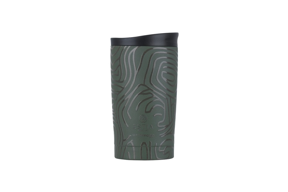 ESTIA ΘΕΡΜΟΣ TRAVEL MUG SAVE THE AEGEAN 350ml OLIVE FLOW