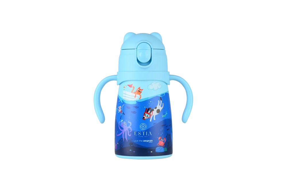 ESTIA ΘΕΡΜΟΣ ΠΑΙΔΙΚΟ BUBBLE BOTTLE SAVE THE AEGEAN 300ml OCEAN PLAY