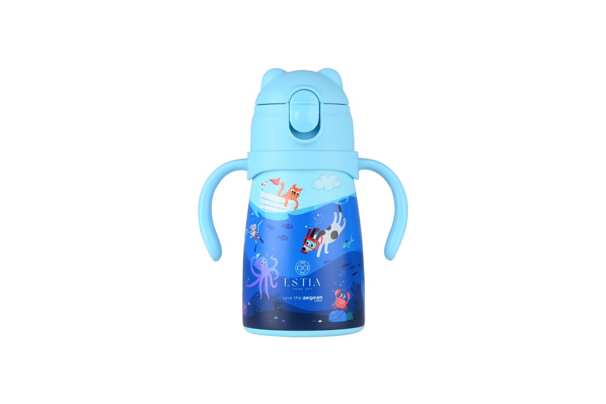 ESTIA ΘΕΡΜΟΣ ΠΑΙΔΙΚΟ BUBBLE BOTTLE SAVE THE AEGEAN 300ml OCEAN PLAY