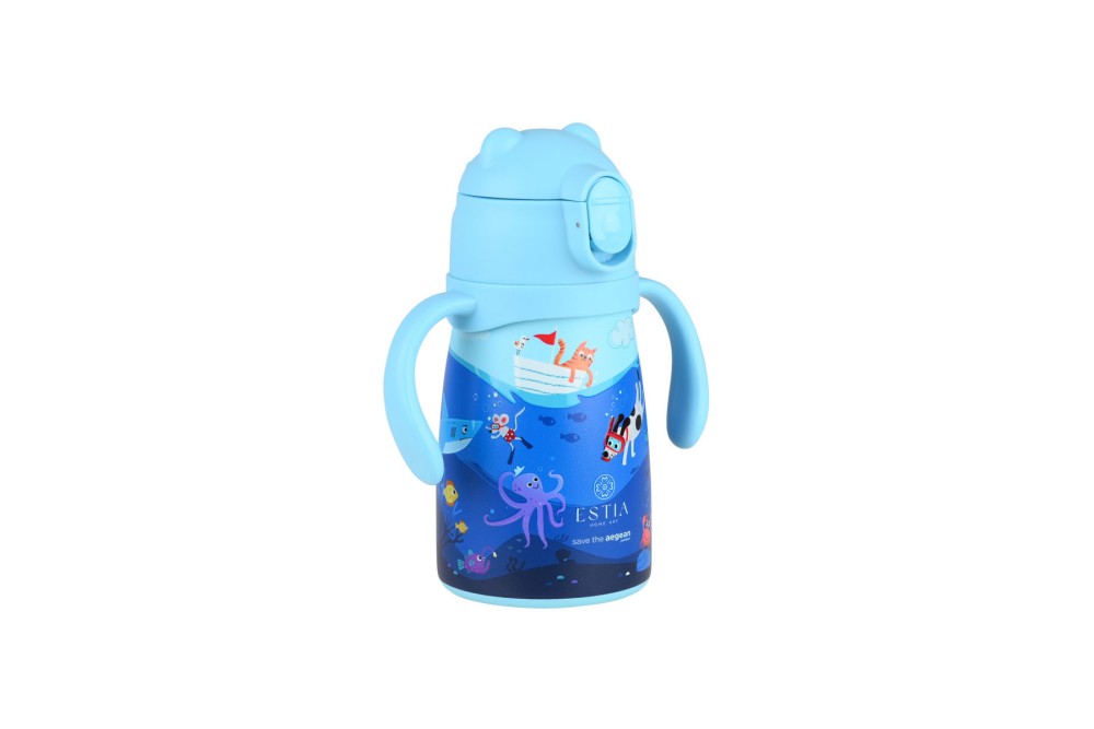 ESTIA ΘΕΡΜΟΣ ΠΑΙΔΙΚΟ BUBBLE BOTTLE SAVE THE AEGEAN 300ml OCEAN PLAY
