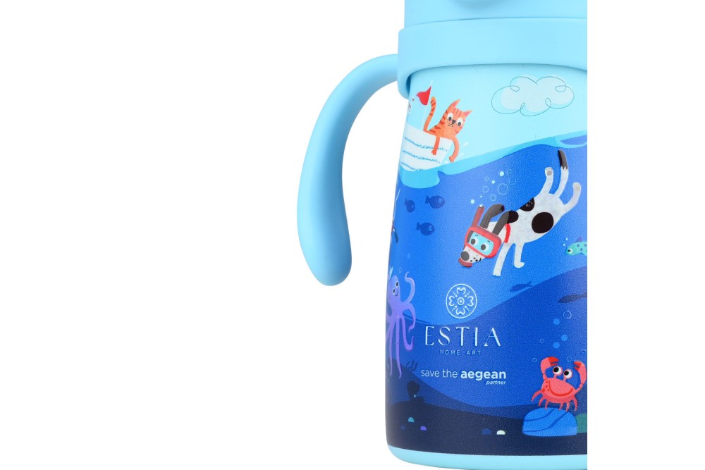 ESTIA ΘΕΡΜΟΣ ΠΑΙΔΙΚΟ BUBBLE BOTTLE SAVE THE AEGEAN 300ml OCEAN PLAY