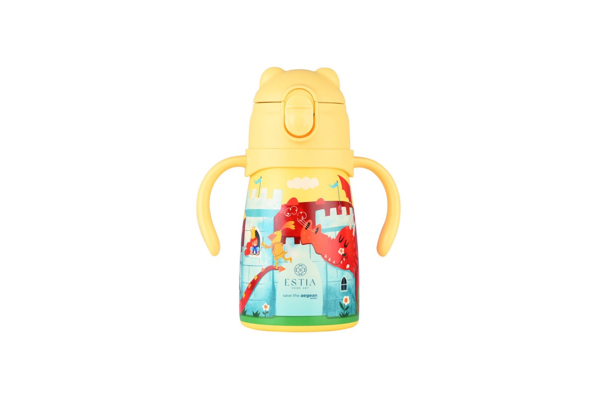 ESTIA ΘΕΡΜΟΣ ΠΑΙΔΙΚΟ BUBBLE BOTTLE SAVE THE AEGEAN 300ml FORTRESS DRAGON