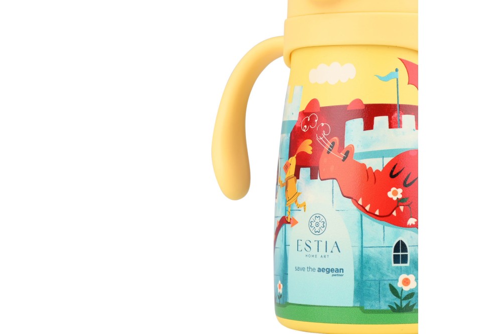 ESTIA ΘΕΡΜΟΣ ΠΑΙΔΙΚΟ BUBBLE BOTTLE SAVE THE AEGEAN 300ml FORTRESS DRAGON