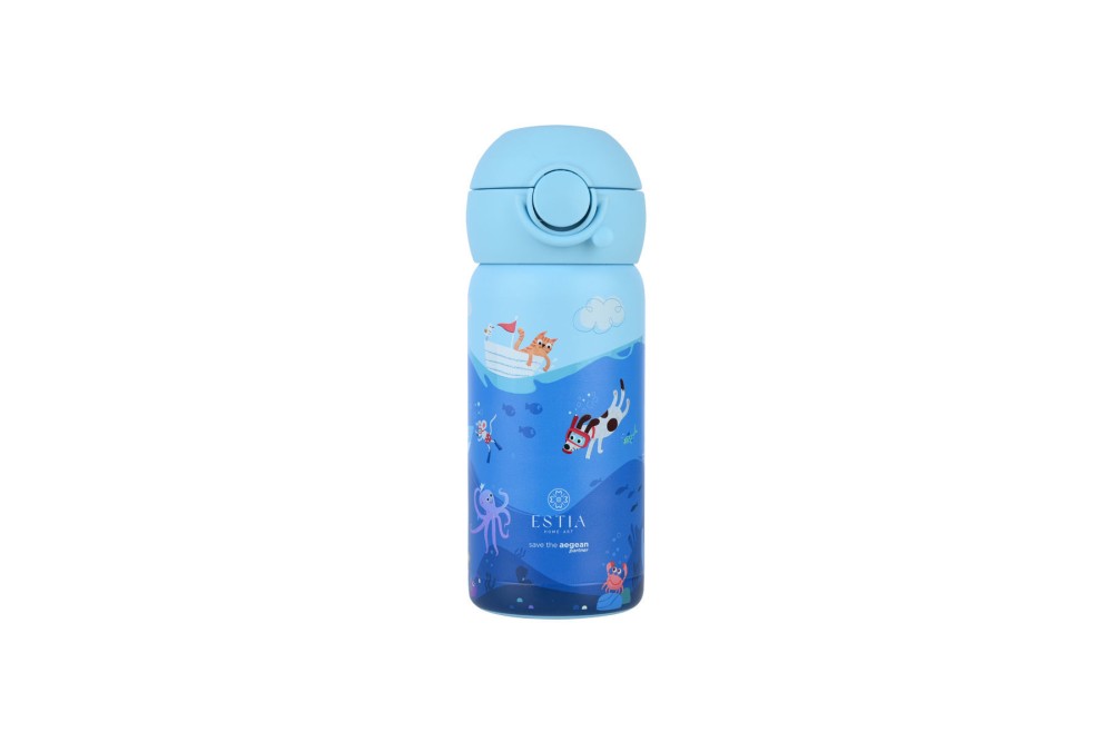 ESTIA ΘΕΡΜΟΣ ΠΑΙΔΙΚΟ WONDER BOTTLE SAVE THE AEGEAN 350ml OCEAN PLAY